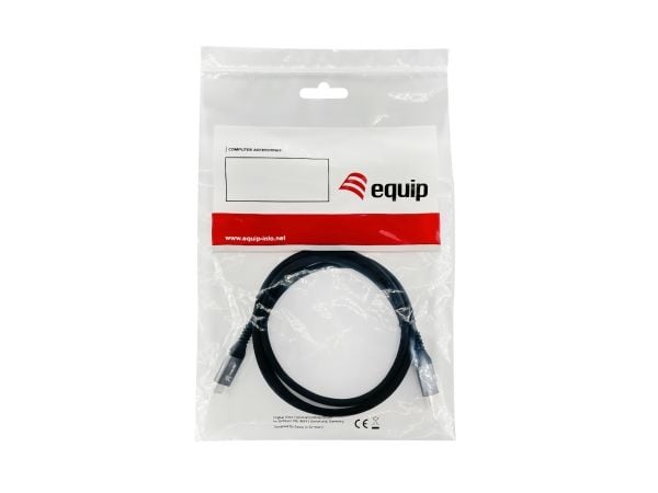 Equip 128371, 1 m, USB C, USB C, USB 3.2 Gen 2 (3.1 Gen 2), 10 Gbit/s, Sort