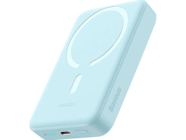 Baseus Magnetic Mini, 10000 mAh, Trådløs lading, 3,85 V, Blå