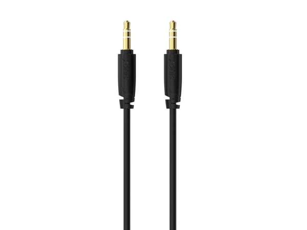Sinox PRO 3,5mm mini jack kabel. 2m. Sort, 3.5mm, Hanstik, 3.5mm, Hanstik, 2 m, Sort