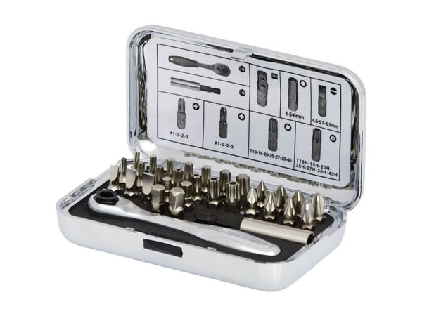 KS Tools 918.4600, 31 stykker, Kromvanadiumstål, 600 g, 25,4 / 4 mm (1 / 4")