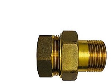 rad.esiliitäntä LI 5/4 - Equal 1.1/4. messinki