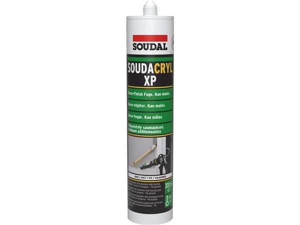 Soudacryl XP akryl fugemasse hvid 300ml patron. Til fuger indendørs på alle almindelige materialer. Specielt velegnet til gips - (12 stk.)