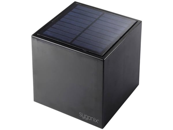 Sygonix SY-5499356 Solcelle utendørs vegglampe SMD LED 0,9 W Svart