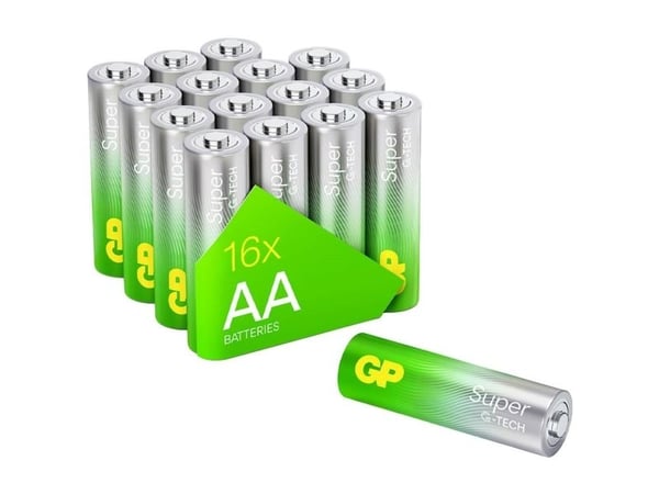 GP Super - Paristot 16 x AA tyyppi - Alkalisk