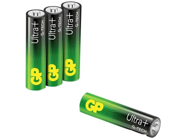 GP Ultra Plus - Batteri 4 x AAA - alkaliskt