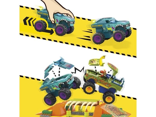 MEGA HKF89 rakennussarja Hot Wheels Mega-Wrex Bone Crash -rata, 332 osaa