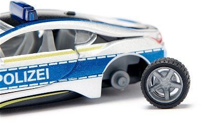 Siku BMW i8 Police, Poliisiauton pienoismalli, Esikoottu, 1:50, BMW i8, Ei sukupuolirajoitusta, Metalli, Muovi