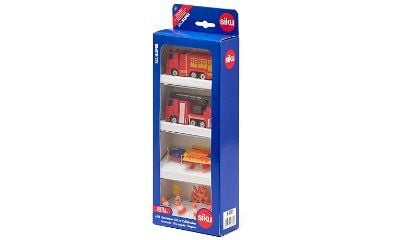 Siku Gift set Feuerwehr, Brannbil, 3 år, Metall, Plast, Sort, Oransje, Rød, Hvit