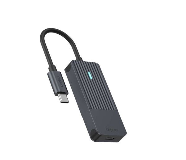 Rapoo UCH-4002, USB Type-C, USB Type-C, Hankjønn, Svart, 0,017 m, 5 Gbit/s