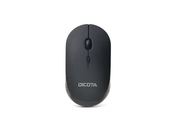 DICOTA Silent - V2 - mus - høyre- og venstrehåndet - optisk - 3 knapper - trådløs - 2.4 GHz - USB trådløs mottaker - svart