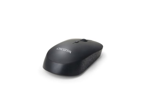 DICOTA Silent - V2 - mus - høyre- og venstrehåndet - optisk - 3 knapper - trådløs - 2.4 GHz - USB trådløs mottaker - svart