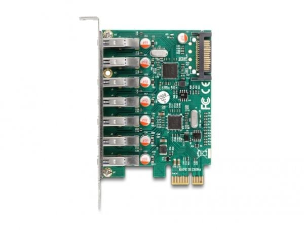 Delock PCI Express x1-kort till 7 x extern USB 5 Gbps Type-A-uttag