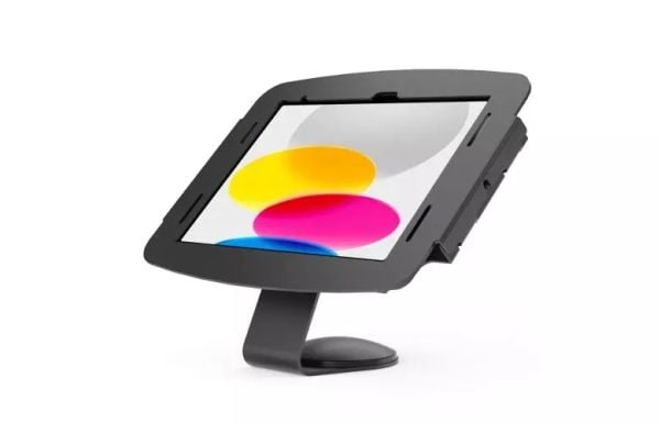 Compulocks iPad 10.2" Space Enclosure Core Counter Stand or Wall Mount - Innhegning - for nettbrett - fast 45 grader - metall - svart - veggmonterb...