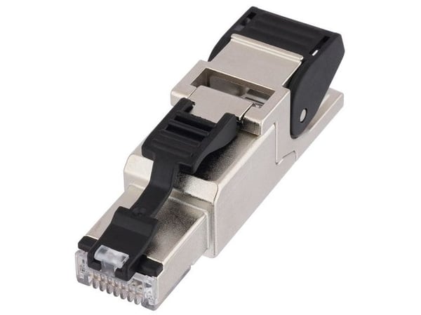Lapp 21700615, RJ 45, Musta, Ruostumaton teräs, Uros, Nikkeli, Cat6a, 0 - 40 °C