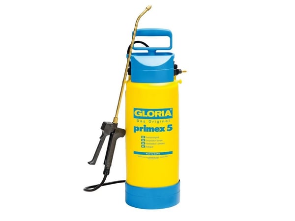 GLORIA Primex 5, Kompresjon, 7 l, 5 l, Blå, Gult, Plast, Messing
