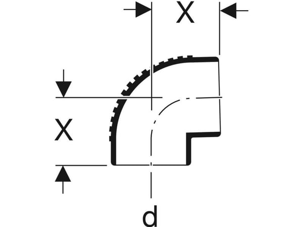 Geberit 310.880.14.1, 88,5°