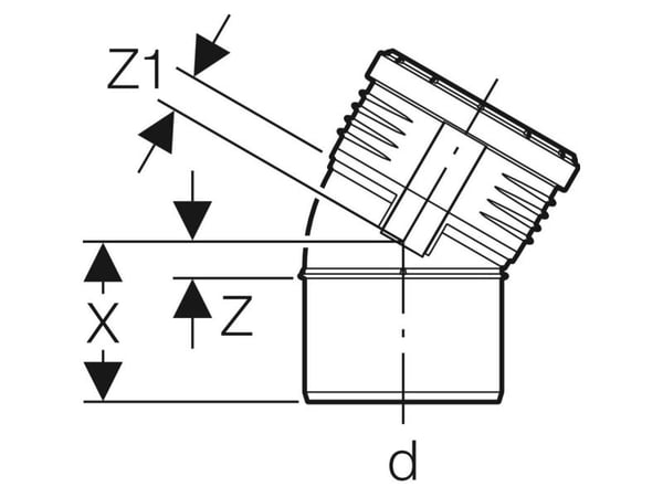 Geberit 390.221.14.1, 30°, 11 mm