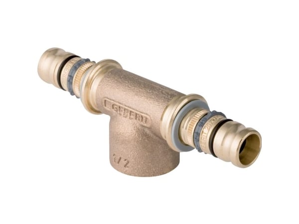 Geberit 603.360.00.5, Slangekontakt, 1/2", Bronse