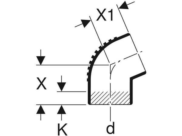 Geberit 310.670.14.1, 67°
