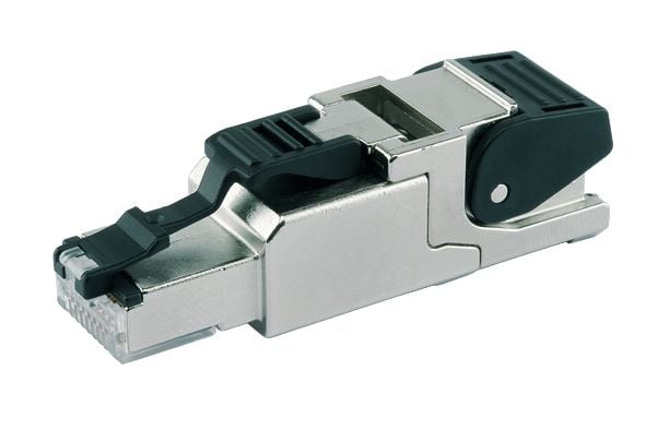 Telegärtner MFP8 T568 A Cat.6A, RJ-45, Musta, Hopea, -40 - 85 °C