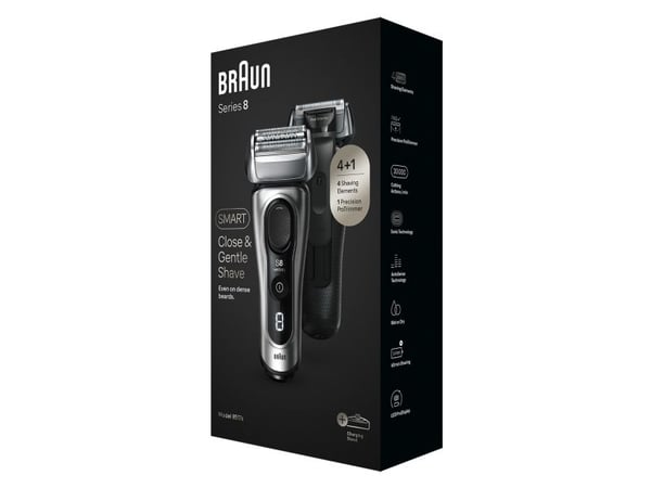 Braun Series 8 8517s våt &amp; torr Galvano Silver