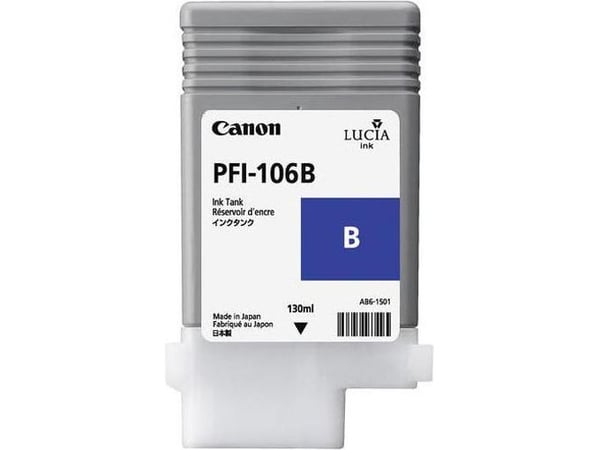 Canon PFI-106 B - 130 ml - blå - original - blekkbeholder - for imagePROGRAF iPF6400, iPF6400SE, IPF6450