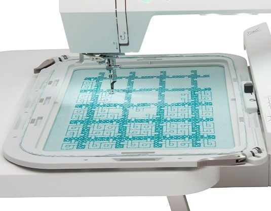 Janome Memory Craft 550E, Hvit, Automatisk symaskin, Sying, LCD, Berøringskontroll, USB