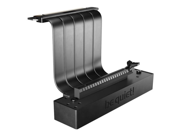 be quiet! - PCI Express x16-kabel - PCI Express 4.0 x16 (hunn) vinklet til PCI Express 4.0 x16 (hann) - 20 cm - riser - svart