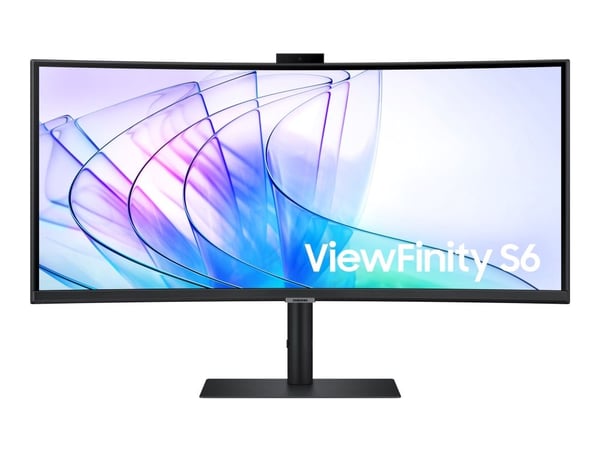Samsung ViewFinity S6 S34C652VAU - S65VC Series - LED-skjerm - kurvet - 34" - 3440 x 1440 UWQHD @ 100 Hz - VA - 350 cd/m² - 3000:1 - HDR10 - 5 ms -...