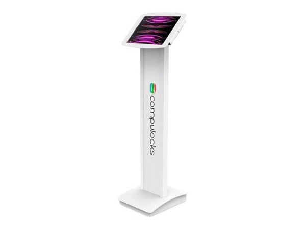 Compulocks iPad 10.9" 10th Gen Space Enclosure Brandable Floor Stand - Kiinnityssarja (kotelo, jalusta) - tabletille - lukittava - kiiltävä alumiin...