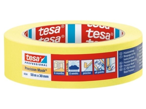 Tesa presisjons maskeringstape innendørs 50 m x 30 mm Tesa presisjons maskeringstape innendørs 50 m x 30 mm