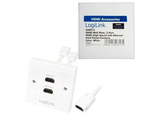 LOGILINK AH0015 2x HDMI-uttag