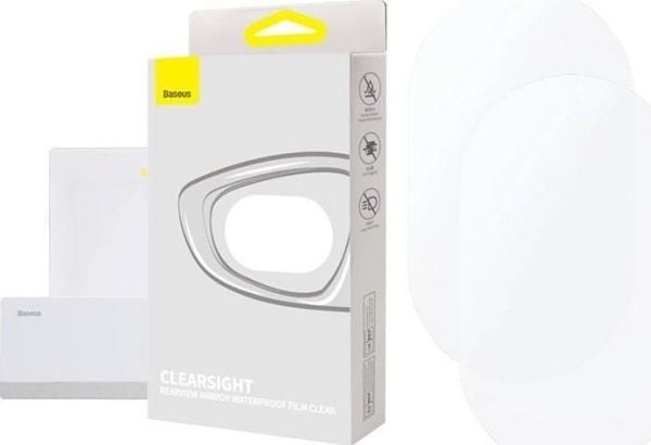 Baseus ClearSight, Speildeksel, Sidespeil, Gjennomsiktig, Selvklebende