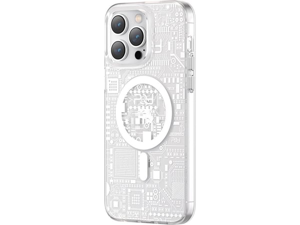 Kingxbar Kingxbar PQY Geek Series magnetisk deksel til iPhone 14 Plus MagSafe sølv