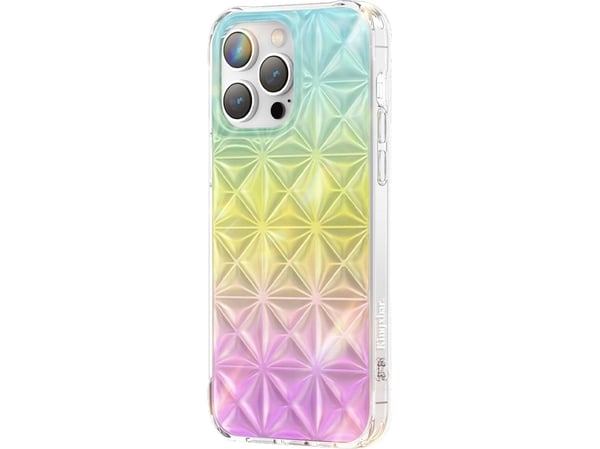 Kingxbar Miya Series-etui til iPhone 14 Pro Max bakdeksel - regnbue