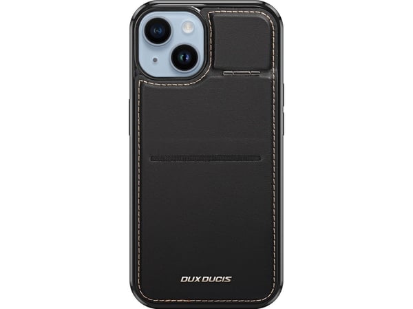 Lommebokveske 3 i 1 med stativ iPhone 14 Plus MagSafe RFID Blocker Dux Ducis Rafi Mag - Svart