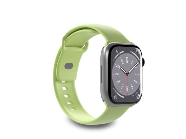 PURO ICON - Elastinen hihna Apple Watchille 38/40/41 mm (S/M &amp; M/L) (Matcha Green)