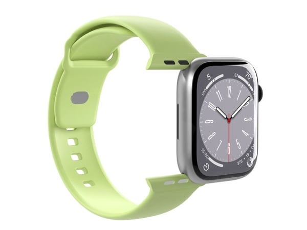 PURO ICON - Elastinen hihna Apple Watchille 38/40/41 mm (S/M &amp; M/L) (Matcha Green)