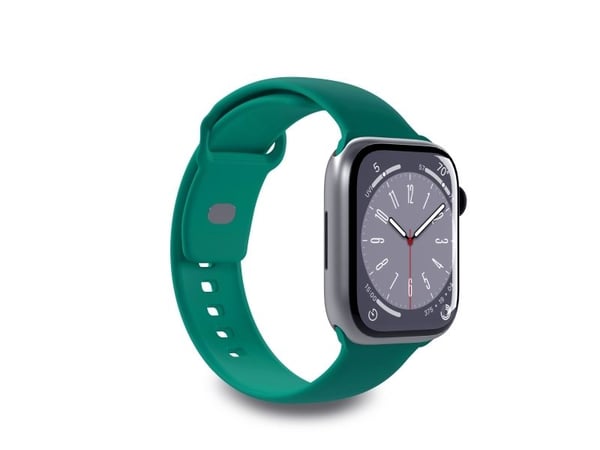 PURO ICON - Elastinen hihna Apple Watch 42/44/45/49 mm (S/M &amp; M/L) (Jade)
