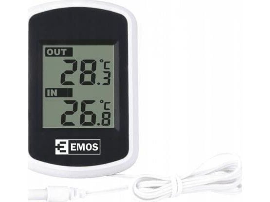 Emos E0041, Digitalt, Rektangulær, AC, AAA, 57 mm, 18 mm