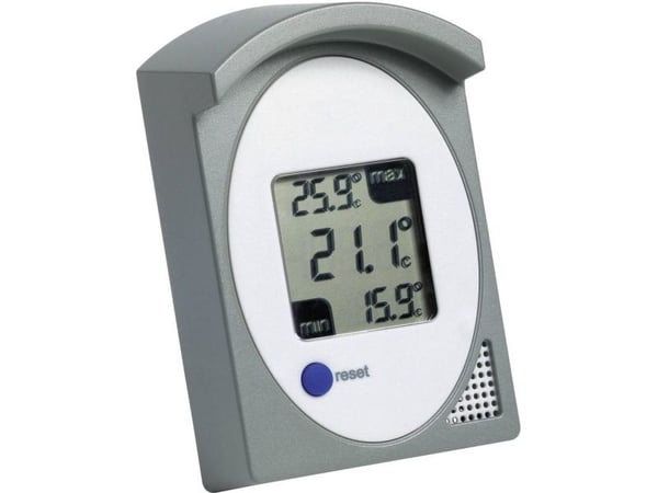 TFA-Dostmann 30.1017.10, Elektronisk väderstation, Inomhus / utomhus, Digital, Grå, Plast, Vägg