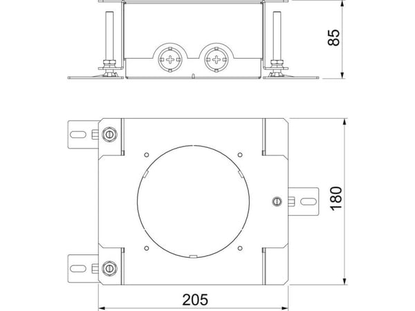 Obo Bettermann UD GES R2, Vit, 180 mm, 85 mm