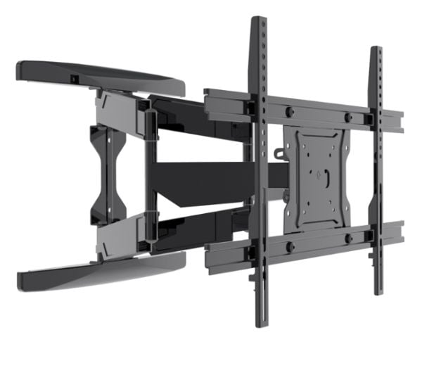 Sinox One SOB0186 - Monteringssett (veggbrakett) - justerbar dobbelarm i full bevegelse - for LCD TV / kurvet LCD TV - svart - skjermstørrelse: 37"...