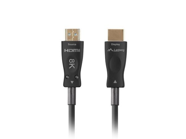 KAAPELI HDMI M/M V2.1 30M 8K MUSTA OPTINEN AOC LANBERG