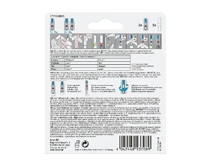 TESA 77778-00500-00, Innendørs, Bildekrok, Hvit, Plast, Limstrimmel, 1 kg