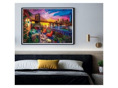 Palapeli Clementoni Puzzle 3000 osaa Manhattan Balkon Zachód slonca