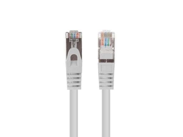 Lanberg - Koblingskabel - RJ-45 (hann) til RJ-45 (hann) - 5.7 mm - foliebelagt uskjermet tvinnet kabelpar (F/UTP) - CAT 6 - med støvel, uten hindri...