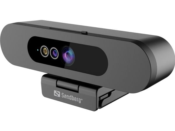 Sandberg Face Scan Webcam, 2 MP, 1920 x 1080 pikseliä, Full HD, 30 fps, 640x480@30fps, 1280x720@30fps, 1920x1080@30fps, 80°