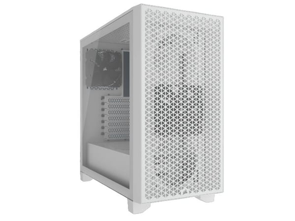 CORSAIR 3000D AIRFLOW - Mid tower - utvidet ATX (E-ATX) - sidepanel med vindu (herdet glass) - ingen strømforsyning (ATX) - hvit - USB/lyd
