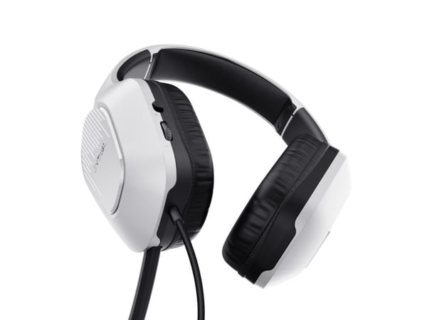 Trust GXT 415PS Zirox - Hodesett - full størrelse - kablet - 3,5 mm jakk - hvit
